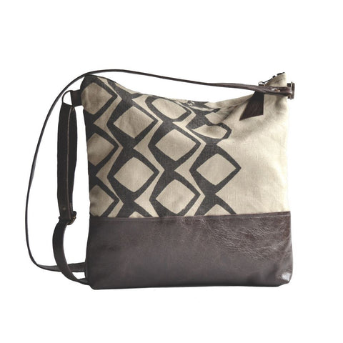 Zip Top bag in Natural by Lynda Shell