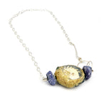 Mauve shell pebble bead necklace by Alison Shelton Brown