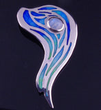 Flowing water pendant/brooch by Cathy Timbrell
