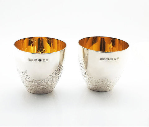 Chased Bubbles Tumbler Pair by Rebecca Oldfield