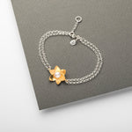 Gold Plated Daffodil Bracelet by Emma-Kate Francis