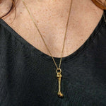 Gold Vermeil Bone Necklace by Duxford Studios