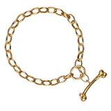Gold Vermeil Bone Bracelet by Duxford Studios