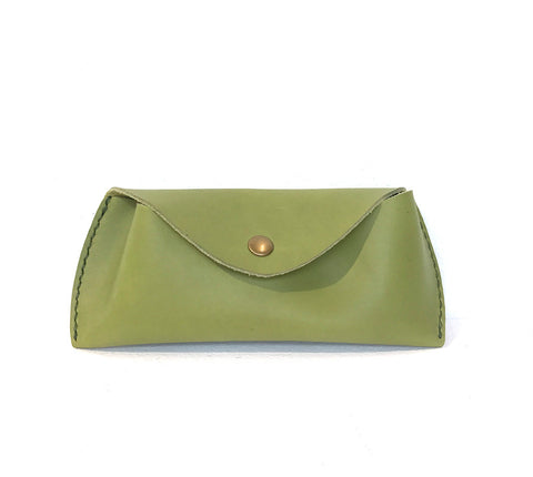 Lime Green Glasses case by Coteriel Leather