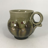 Round Mug in green glaze by Mick Morgan