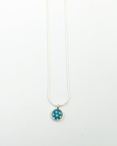 Small spotty pendant in turquoise by Kathryn Willis