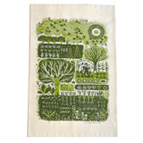 Cotton Tea Towel - Allotment by Folded Forest