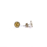 Tiny spotty studs in gold by Katryn Willis