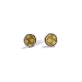 Tiny spotty studs in gold by Katryn Willis