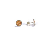 Tiny spotty studs in orange by Katryn Willis