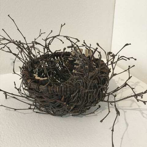 Willow basket, Miniature Series by Clare Revera