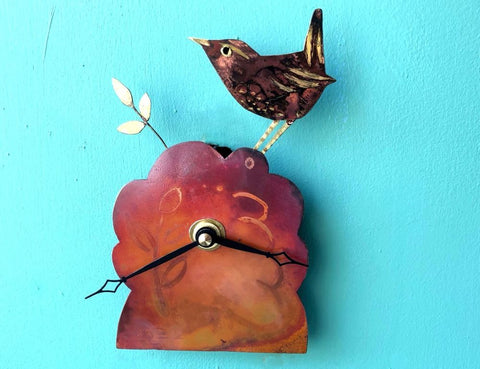 Wren Clock by Jill Stewart