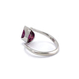 9ct White Gold Ring w Pippin Rubellite by Selwyn Gale