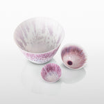 Large Tall Pink and Grey Bowl by Verity Pulford