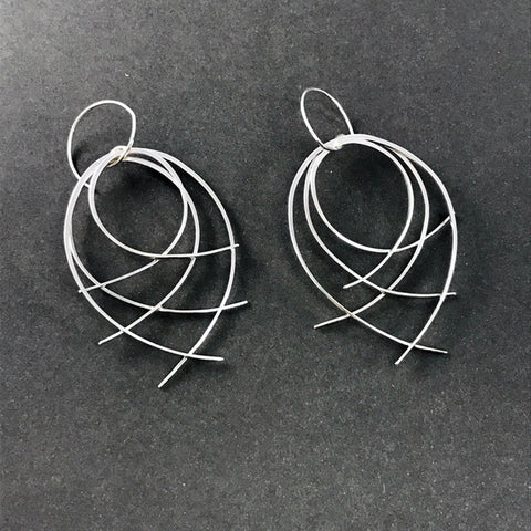 Filaments Round Earrings by Karen Williams