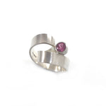 Ribbon Loop Ring with Pink Tourmaline by Jodie Hook