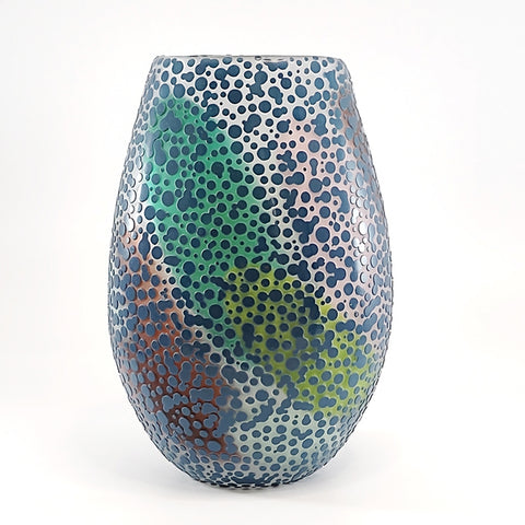 Blue Spot Vase by Kathryn Roberts