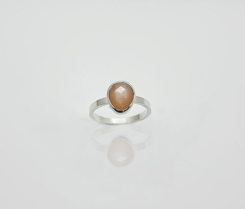 Faceted Gemstone Ring by Rebecca Oldfield