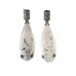 Flux Narmada River Agate Drop Earrings by Rebecca Burt
