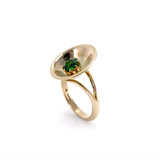 9ct Gold Reflections Ring w. Chrome Diopside by Selwyn Gale