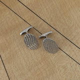 Textured Silver Cufflinks by Selwyn Gale - Makers Guild in Wales